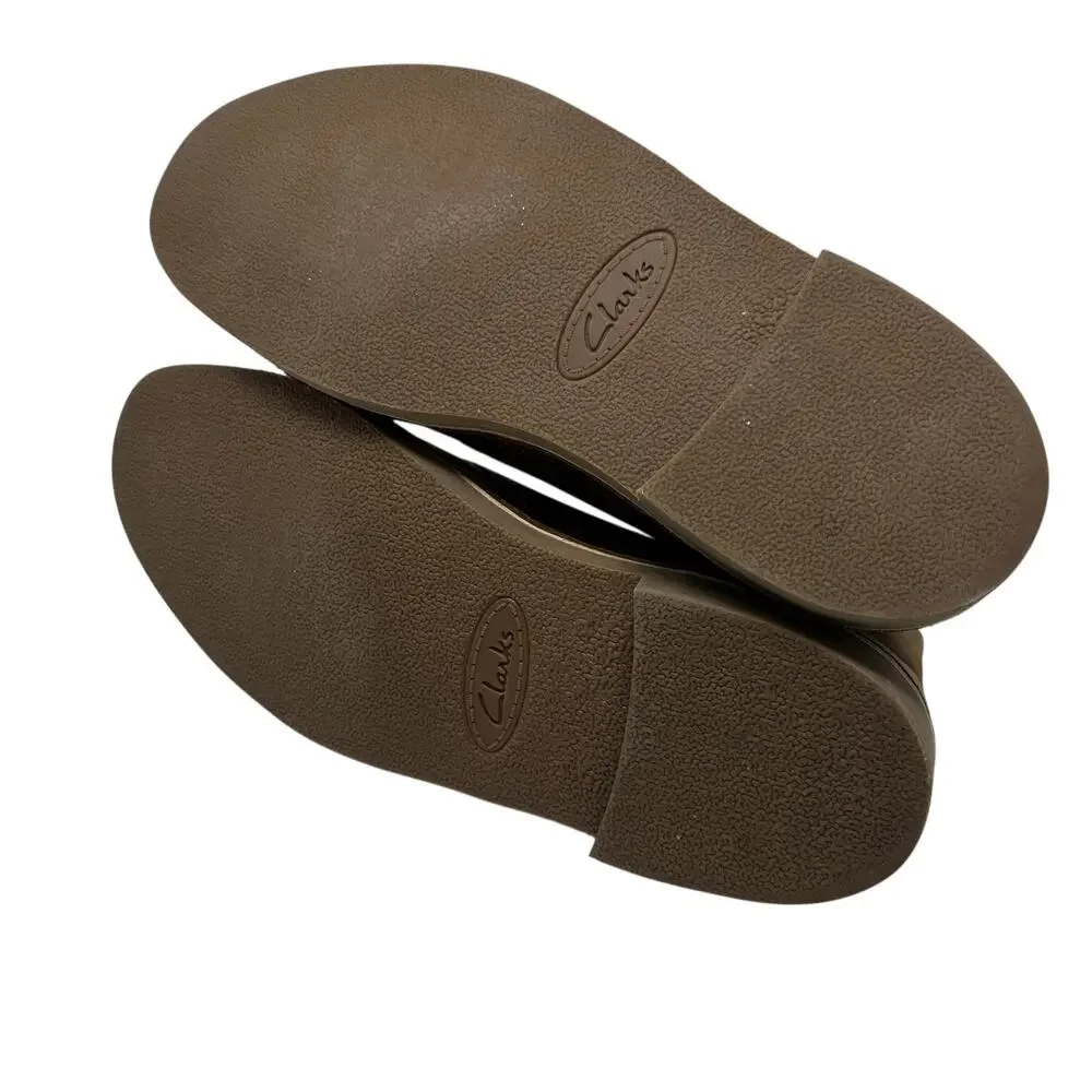 Clarks Men's Bushacre 2 Chukka Boots Brown Leather Size US 9‎